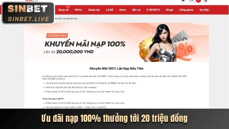 Khuyến mãi nạp lại hàng ngày 6623nen